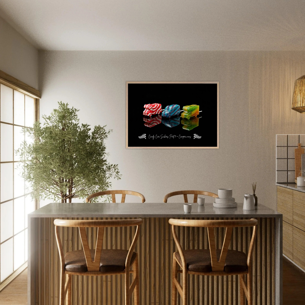 Candy Car Suckers (Part3)   Premium Wooden Framed Poster With Premium Semi-Glossy Paper