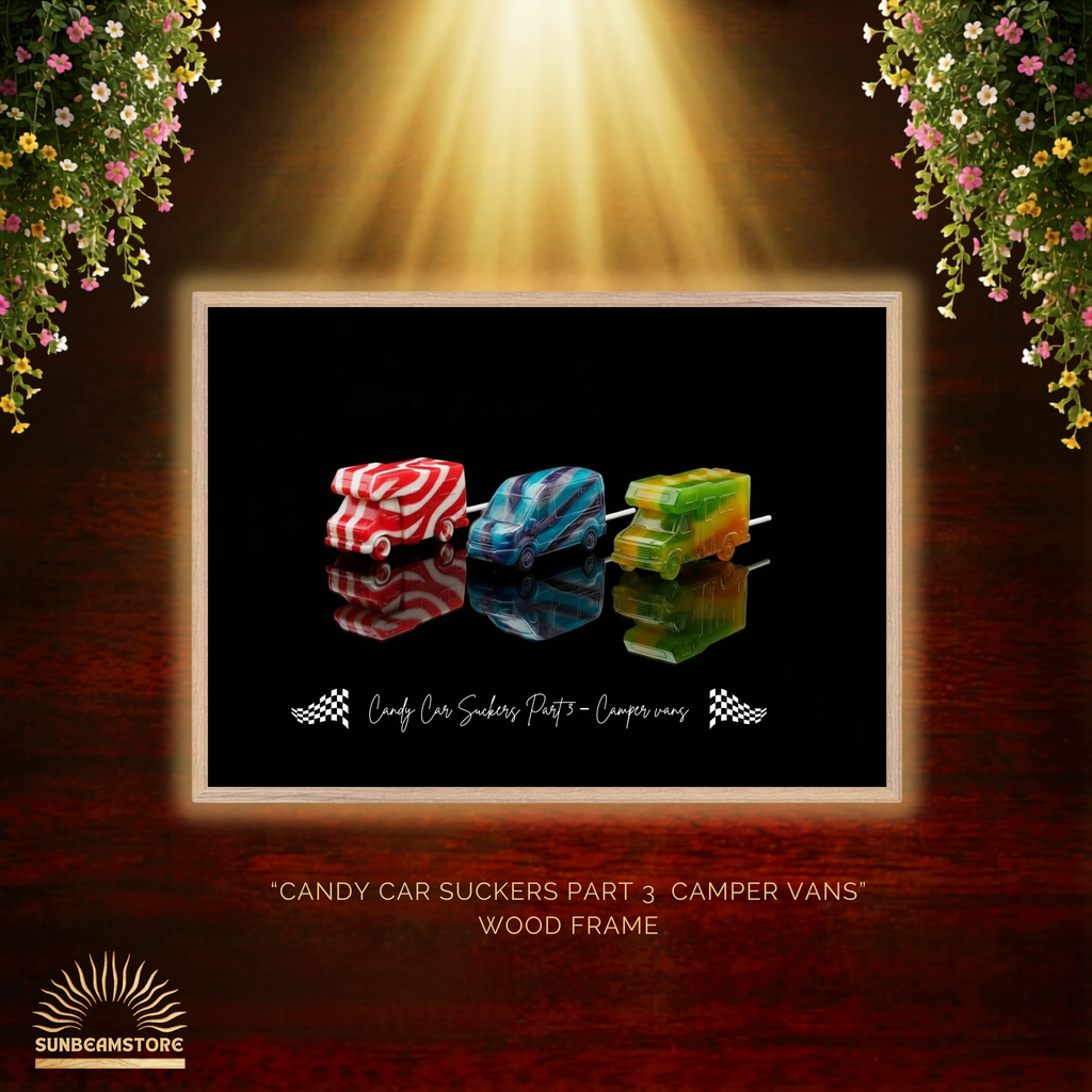 Candy Car Suckers (Part3)   Premium Wooden Framed Poster With Premium Semi-Glossy Paper
