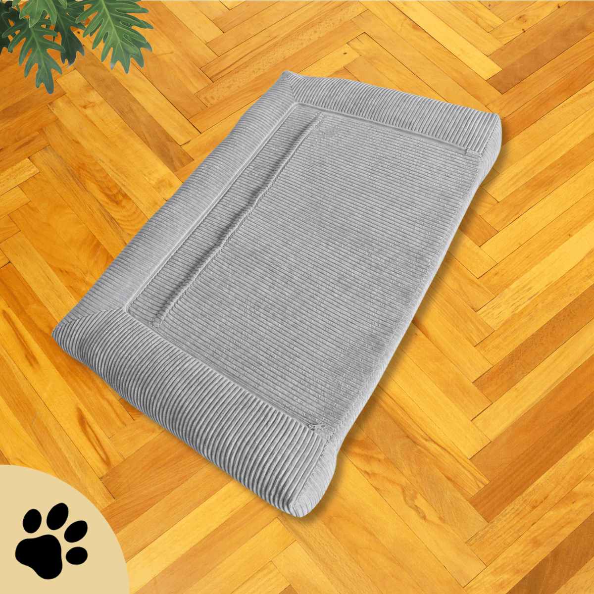 Carré Memory Foam Hundematratze – Cloud Grey, XL - Sunbeamstore