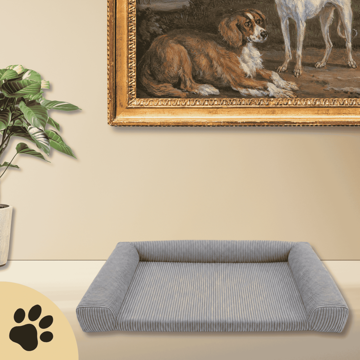 Carré Memory Foam Hundematratze – Cloud Grey, XL - Sunbeamstore