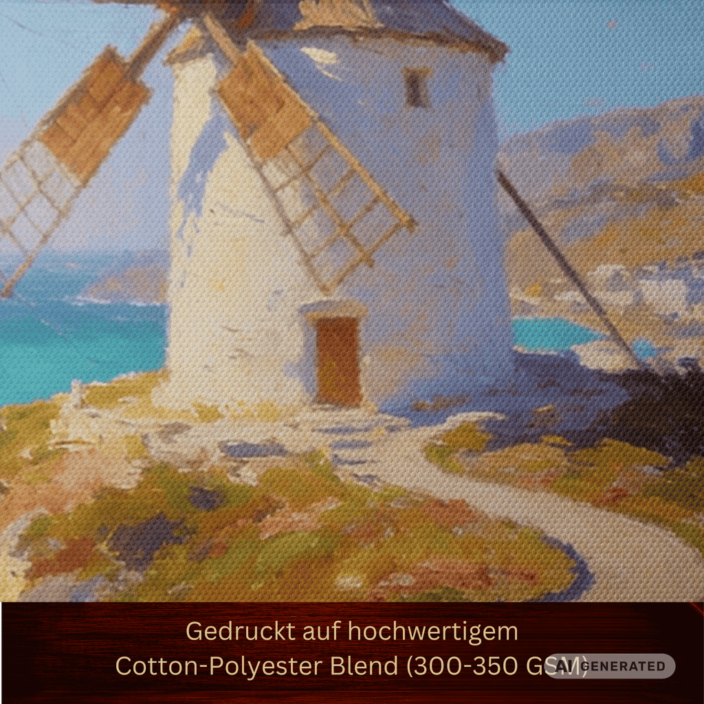 Traumküsten Serie Part II - Mediterrane Küstenlandschaft auf Leinwand | Holzrahmen Wandbild für Balkon & Terrasse | Urlaubsfeeling für Zuhause - Sunbeamstore