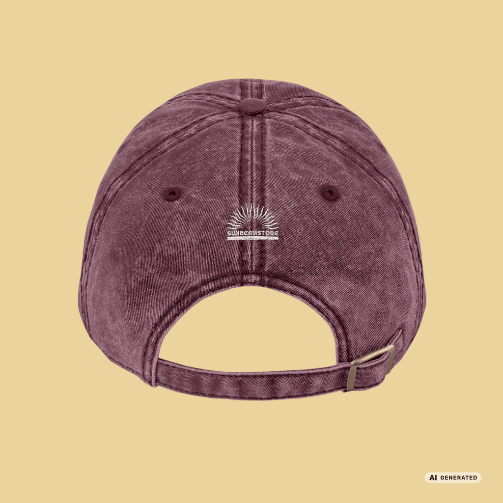 Vintage Dad Cap personalisiert – Katzenname in Gold gestickt | Sunbeamstore - Sunbeamstore