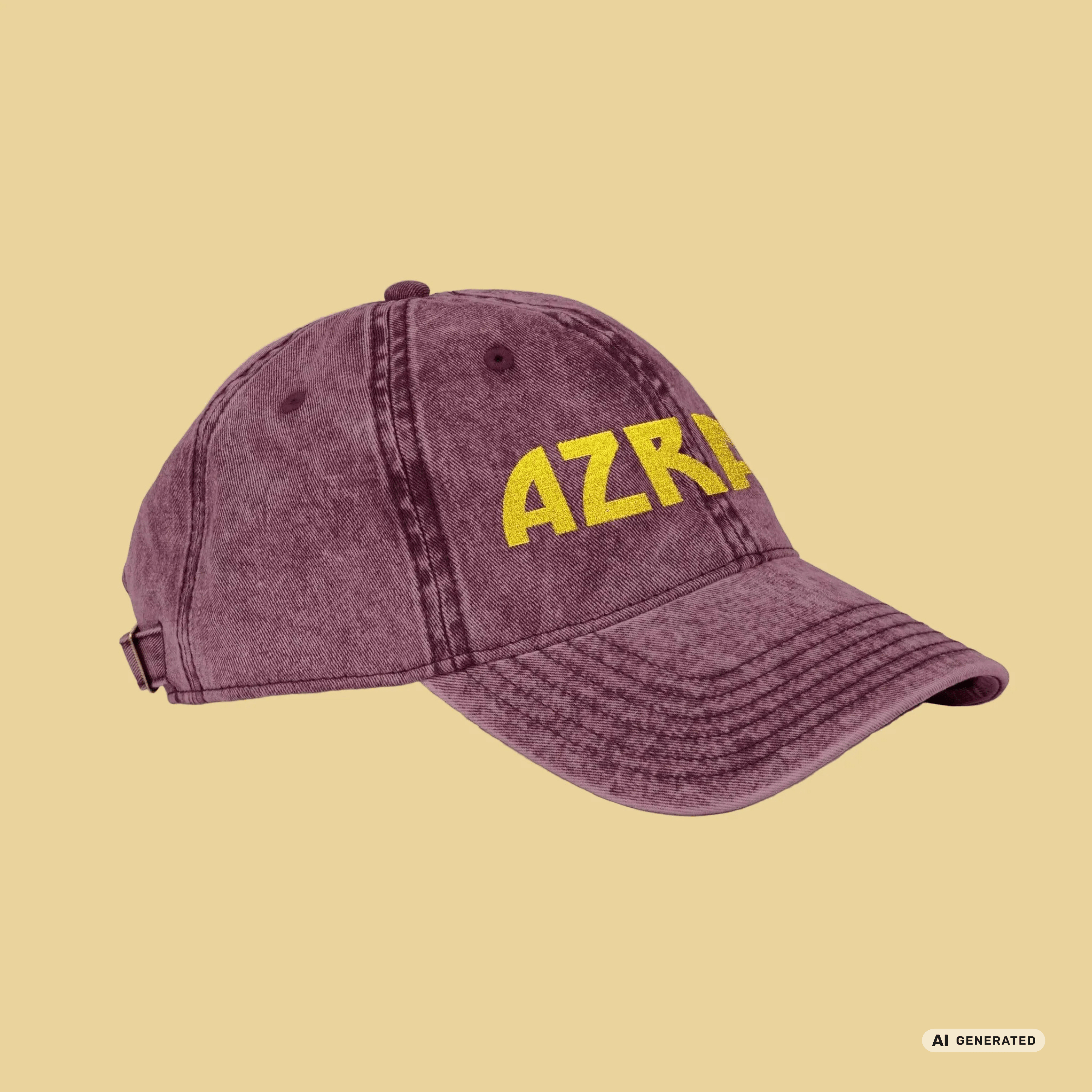 Vintage Dad Cap personalisiert – Katzenname in Gold gestickt | Sunbeamstore - Sunbeamstore