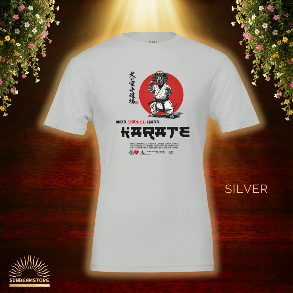 Dackel Karate T-Shirt – Lustiges Hundeshirt für Dackel Fans | Funny Dachshund Shirt  Premium Unisex Crewneck T-shirt | Bella + Canvas 3001