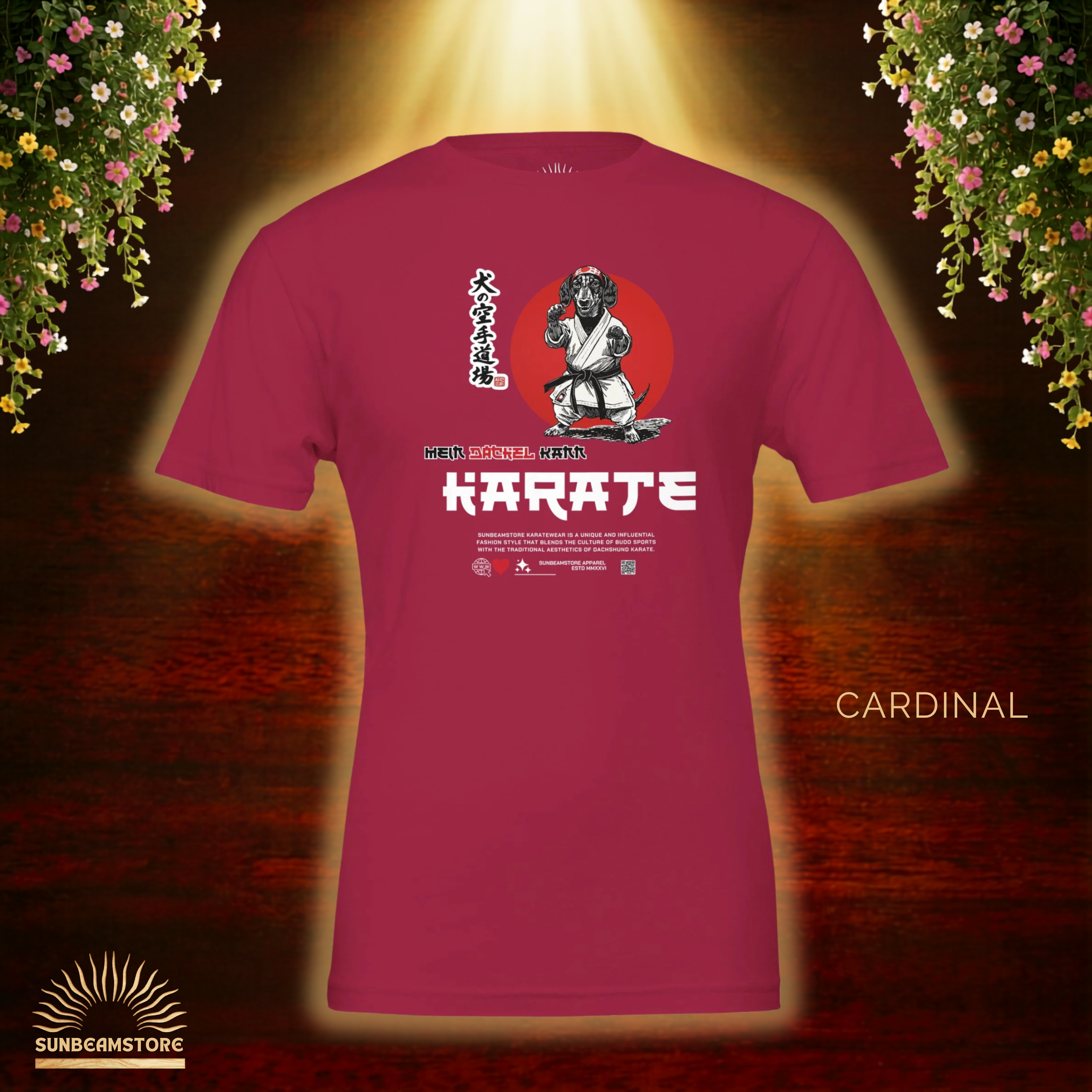 Dackel Karate T-Shirt – Lustiges Hundeshirt für Dackel Fans | Funny Dachshund Shirt Premium Unisex Crewneck T-shirt | Bella + Canvas 3001