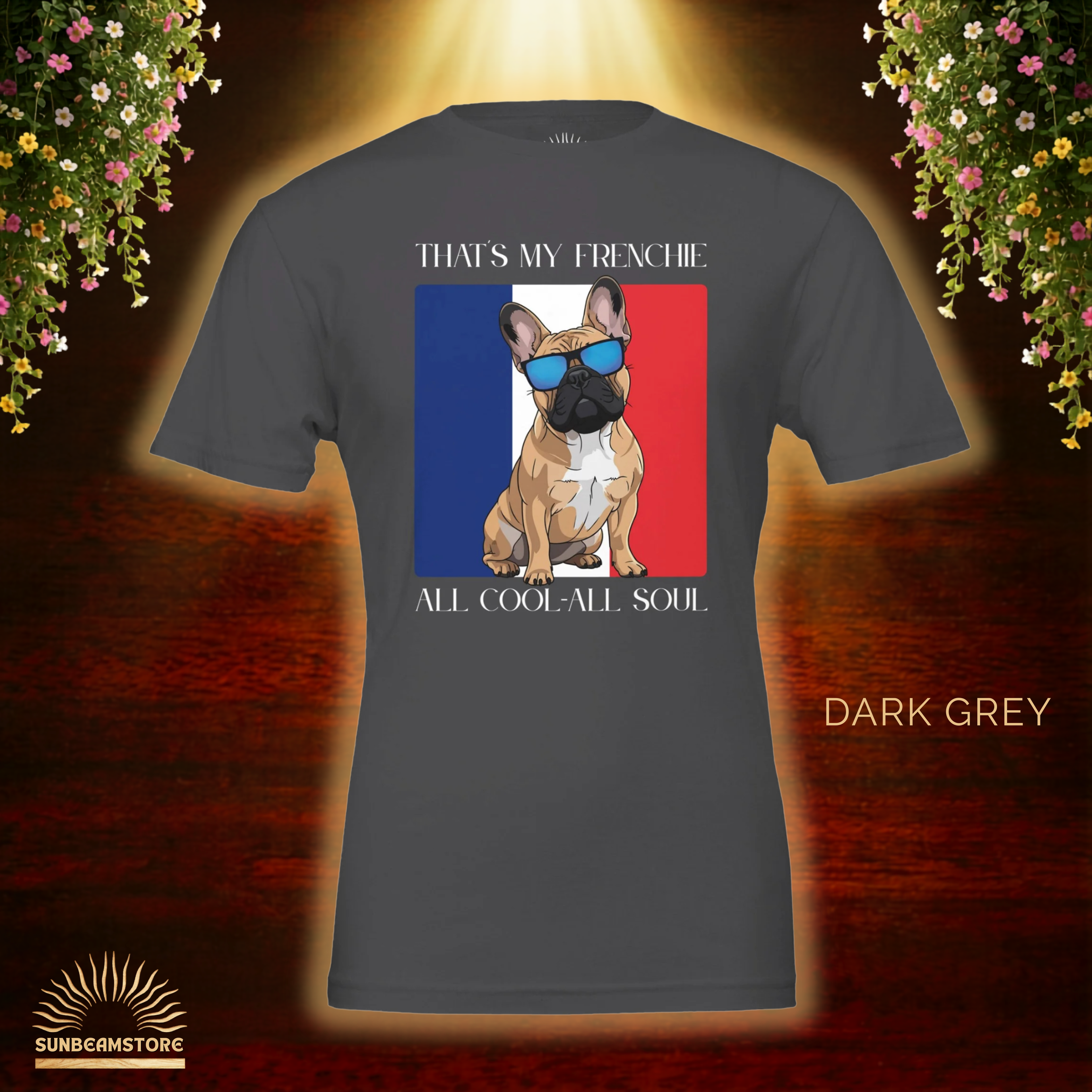 Französische Bulldogge T-Shirt – „That’s My Frenchie“ Cool Dog Shirt Premium Unisex Crewneck T-shirt | Bella + Canvas 3001