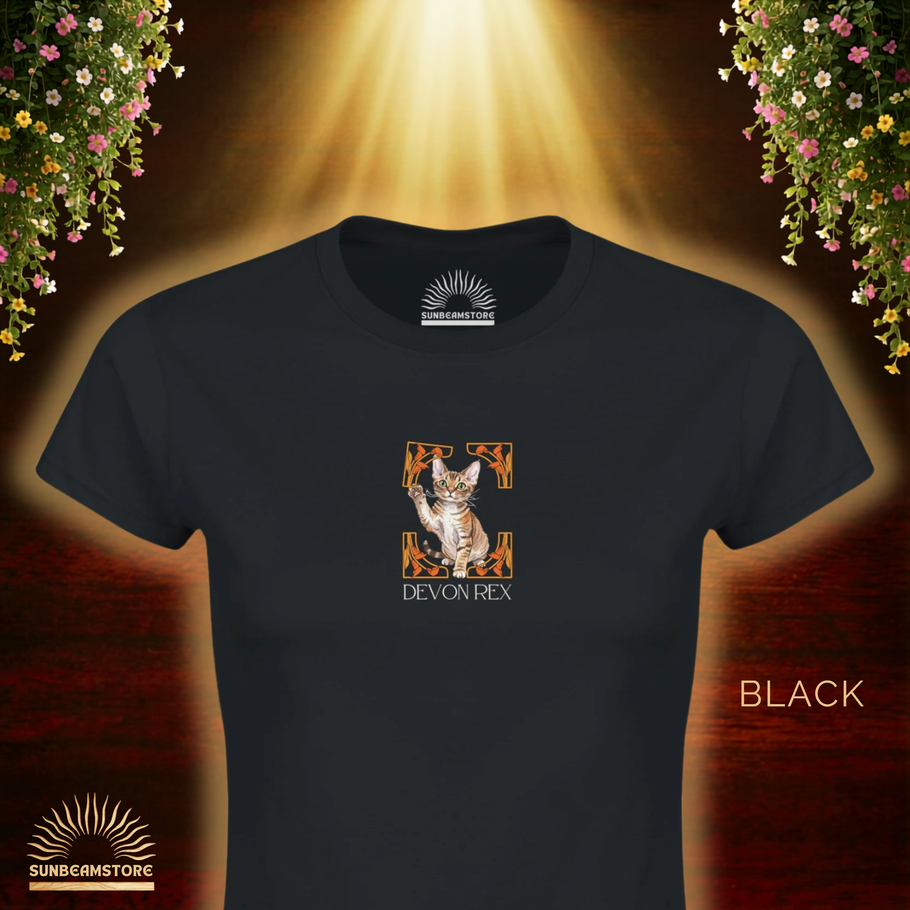 Devon Rex Katzen T-Shirt Damen | Devon Rex Cat Shirt | Cat Lover Shirt | Geschenk für Katzenliebhaber