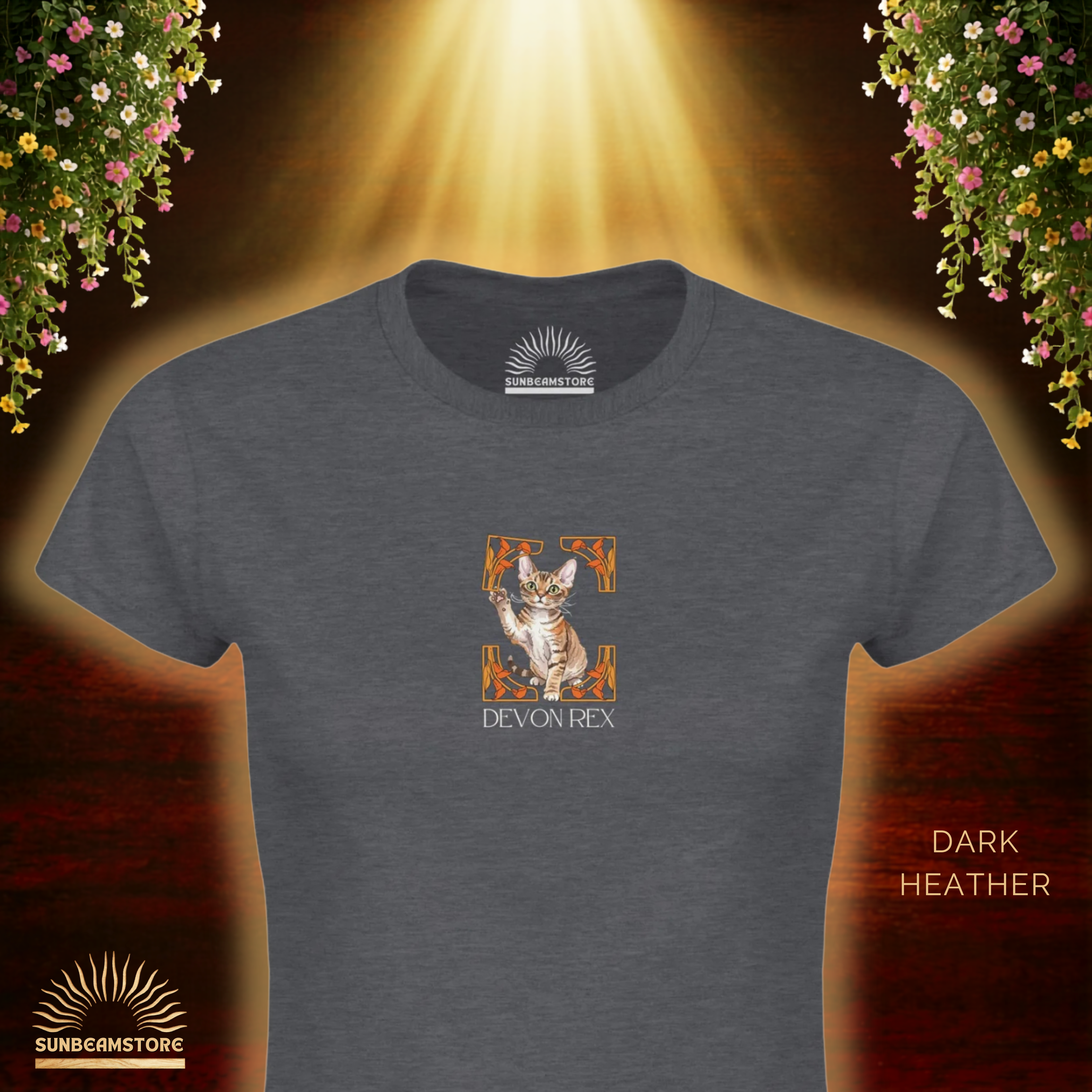 Devon Rex Katzen T-Shirt Damen | Devon Rex Cat Shirt | Cat Lover Shirt | Geschenk für Katzenliebhaber