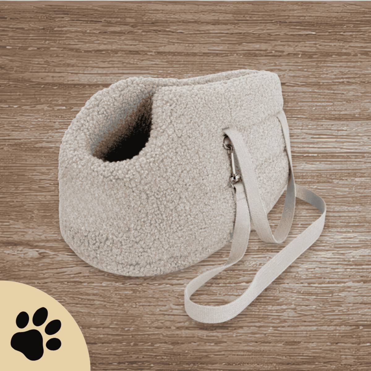 Doudou Teddy Hundetragetasche – Cappuccino S - Sunbeamstore