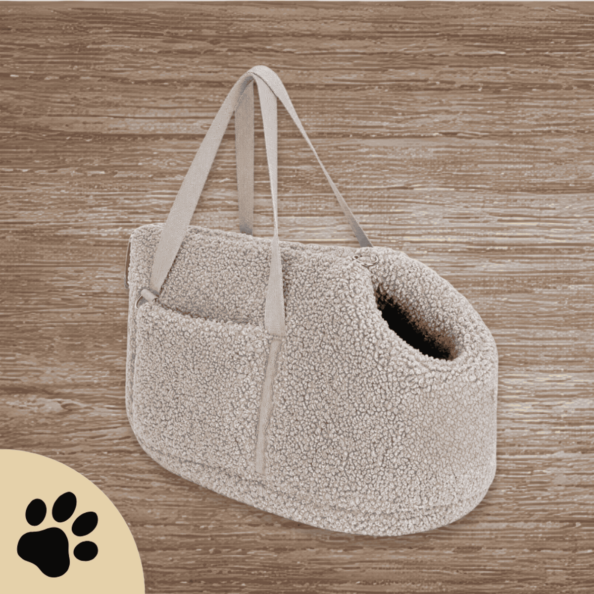 Doudou Teddy Hundetragetasche – Cappuccino S - Sunbeamstore
