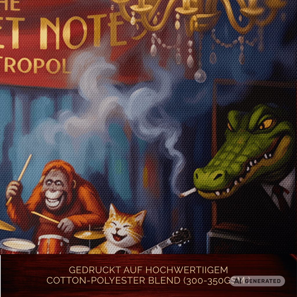 "The Velvet Note at Metropol" Canvas 50x100 cm / 20x40″ Leinwandbild mit musikalischen Ambiente - Sunbeamstore