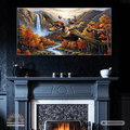 Ducks flying through the autumn valley Canvas - Sunbeamstore