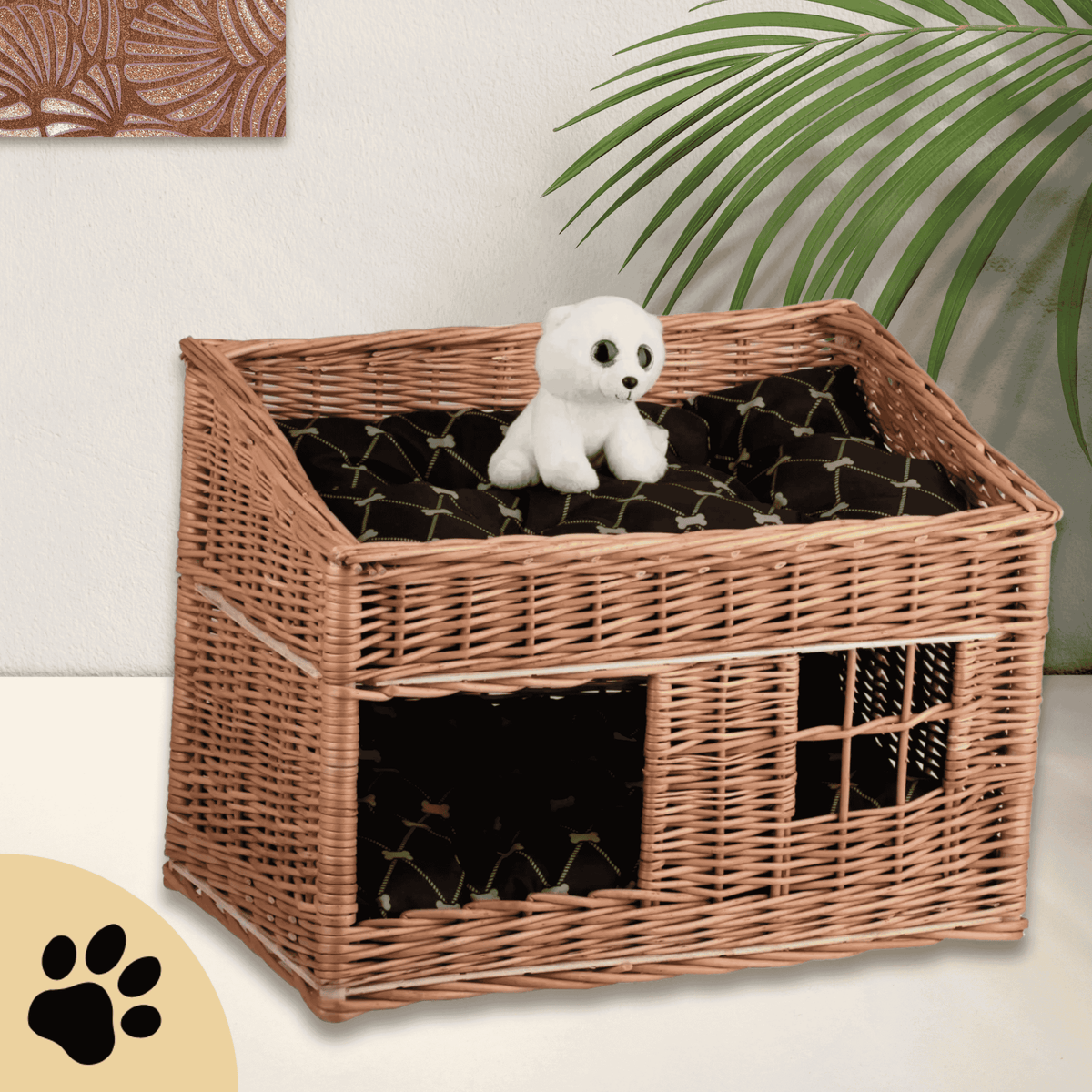 Estrella Wicker Cat House - Sunbeamstore
