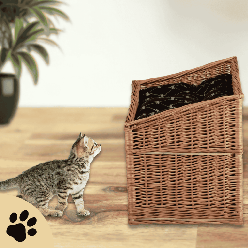 Estrella Wicker Cat House - Sunbeamstore