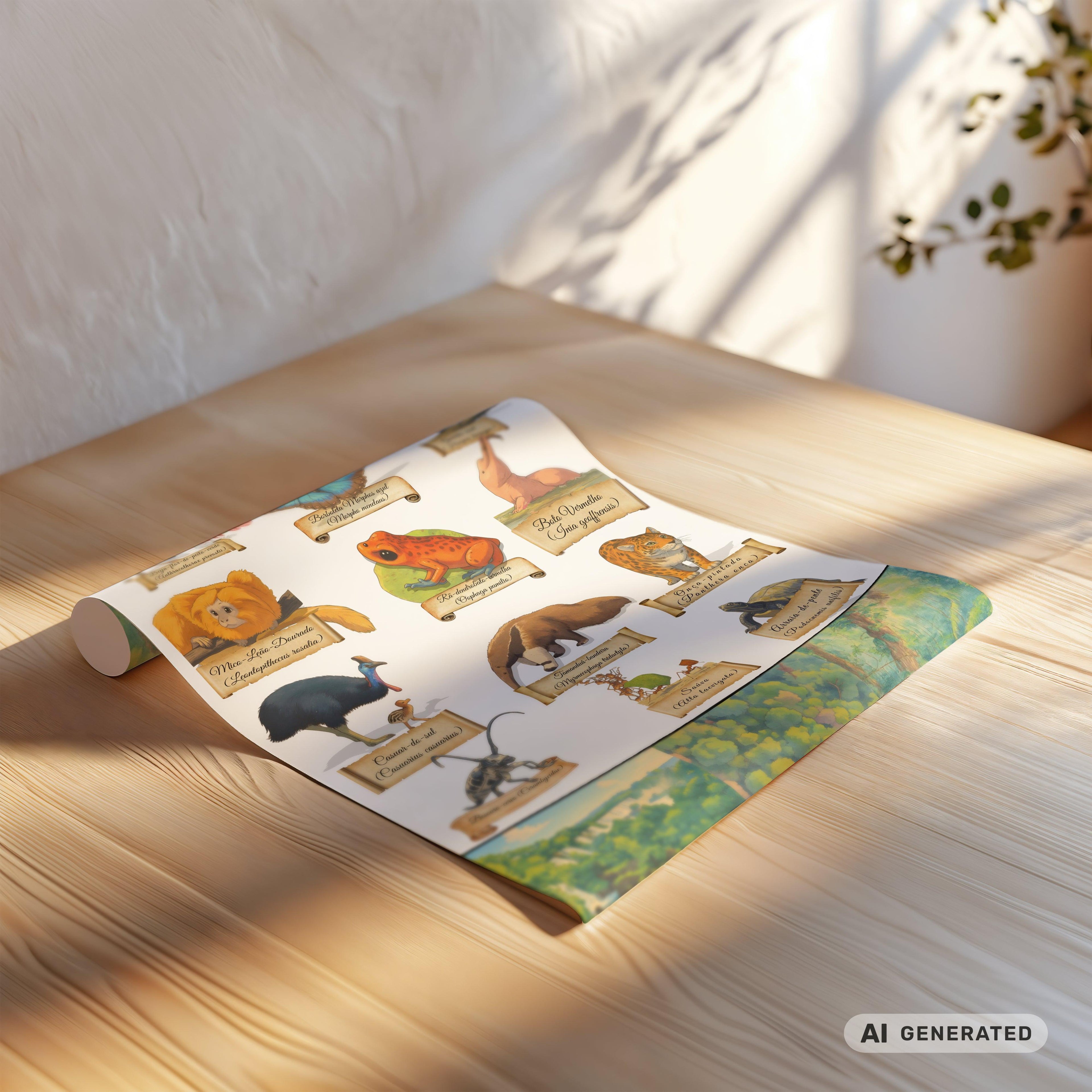 FAUNA DO BRASIL Poster - Sunbeamstore