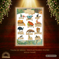 FAUNA DO BRASIL / Premium Wooden Framed Poster With Premium Semi-Glossy Paper - Sunbeamstore