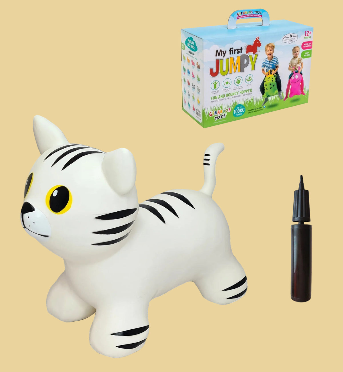 My First JUMPY – White Cat - Sunbeamstore