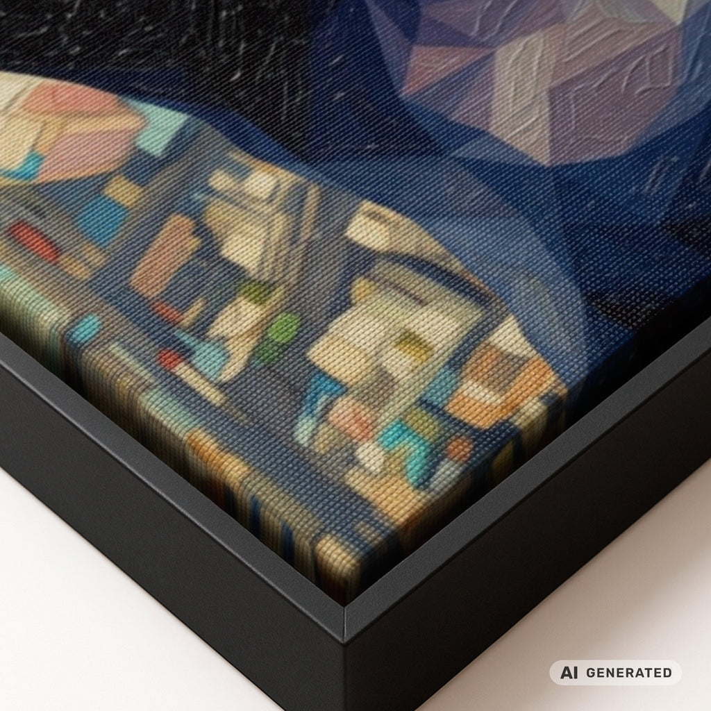 Gorilla Wandbild „On Top of the World“ – moderne Leinwand mit Holzrahmen | Motivations Wanddeko | Pop Art Tierbild 40x60 cm / 16x24″ - Sunbeamstore