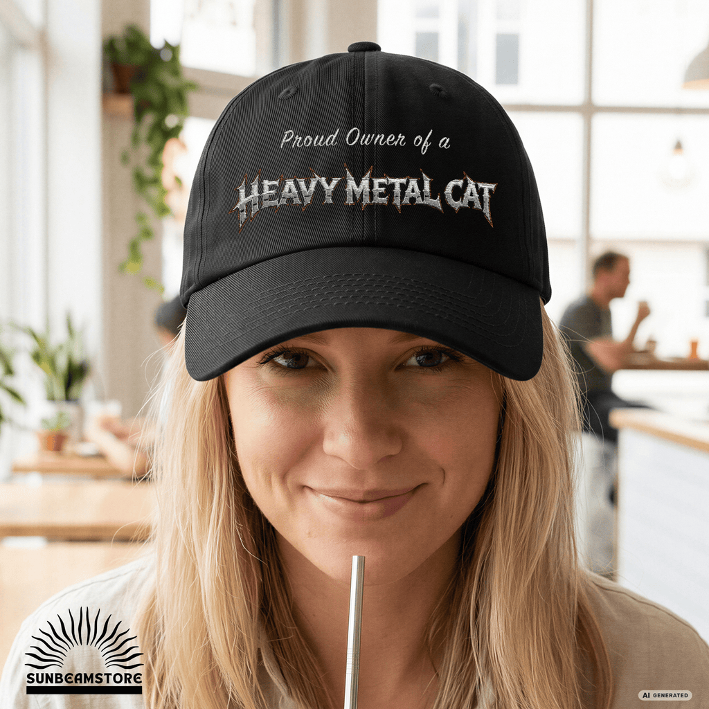 Heavy Metal Cat – Proud Owner Cap I bestickte Cap - Sunbeamstore