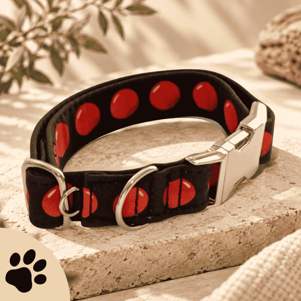 Happy Walks - Hundehalsband mit farbenfrohem Punktemuster - Sunbeamstore