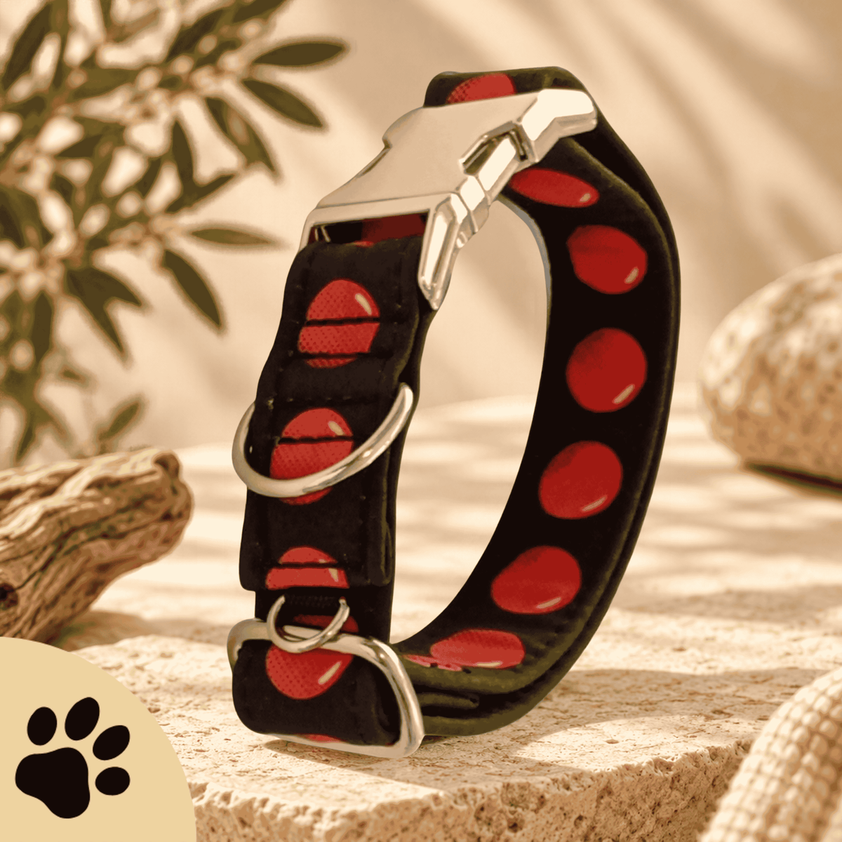 Happy Walks - Hundehalsband mit farbenfrohem Punktemuster - Sunbeamstore
