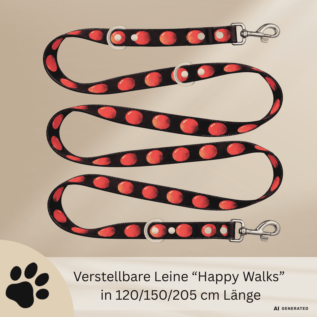 Hundeleine Happy Walks - Farbenfrohe Design Hundeleine - Sunbeamstore