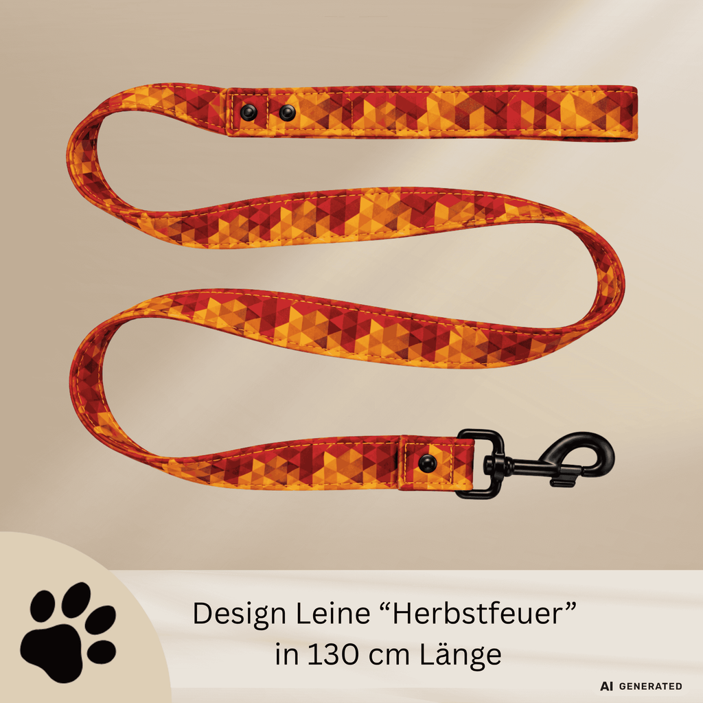 Herbstfeuer - Hundeleine mit stylischem Herbstmuster - Sunbeamstore
