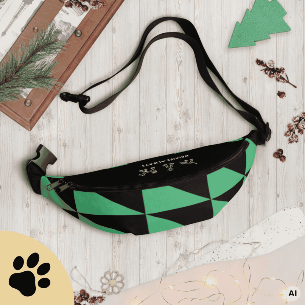 Sunbeamstore Big Treat Bag - "Green Triangle"