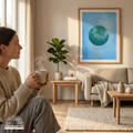 Into the blue (Part 1 von 3)   Premium Wooden Framed Poster With Premium Semi-Glossy Paper 70x100 cm / 28x40″