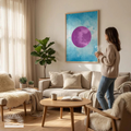 Into the blue (Part 2 von 3)   Premium Wooden Framed Poster With Premium Semi-Glossy Paper 70x100 cm / 28x40″