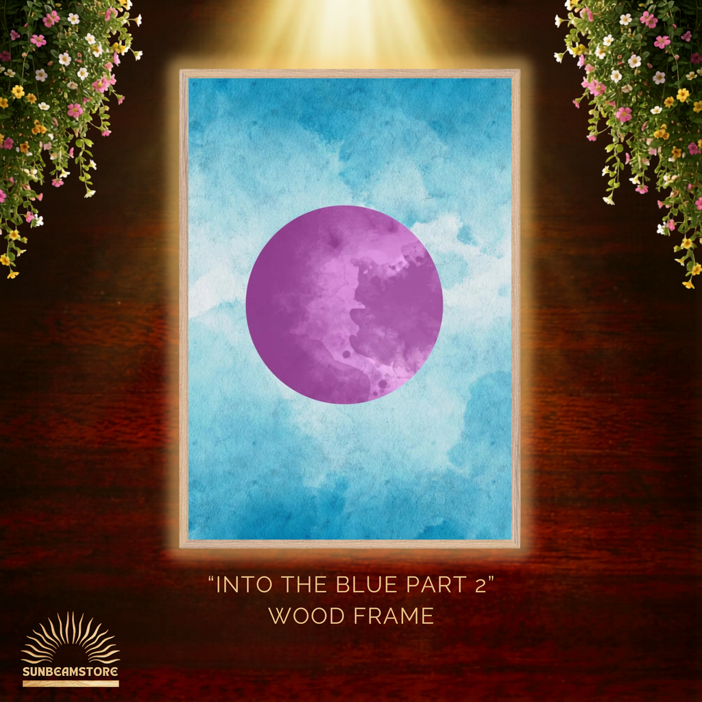 Into the blue (Part 2 von 3)   Premium Wooden Framed Poster With Premium Semi-Glossy Paper 70x100 cm / 28x40″