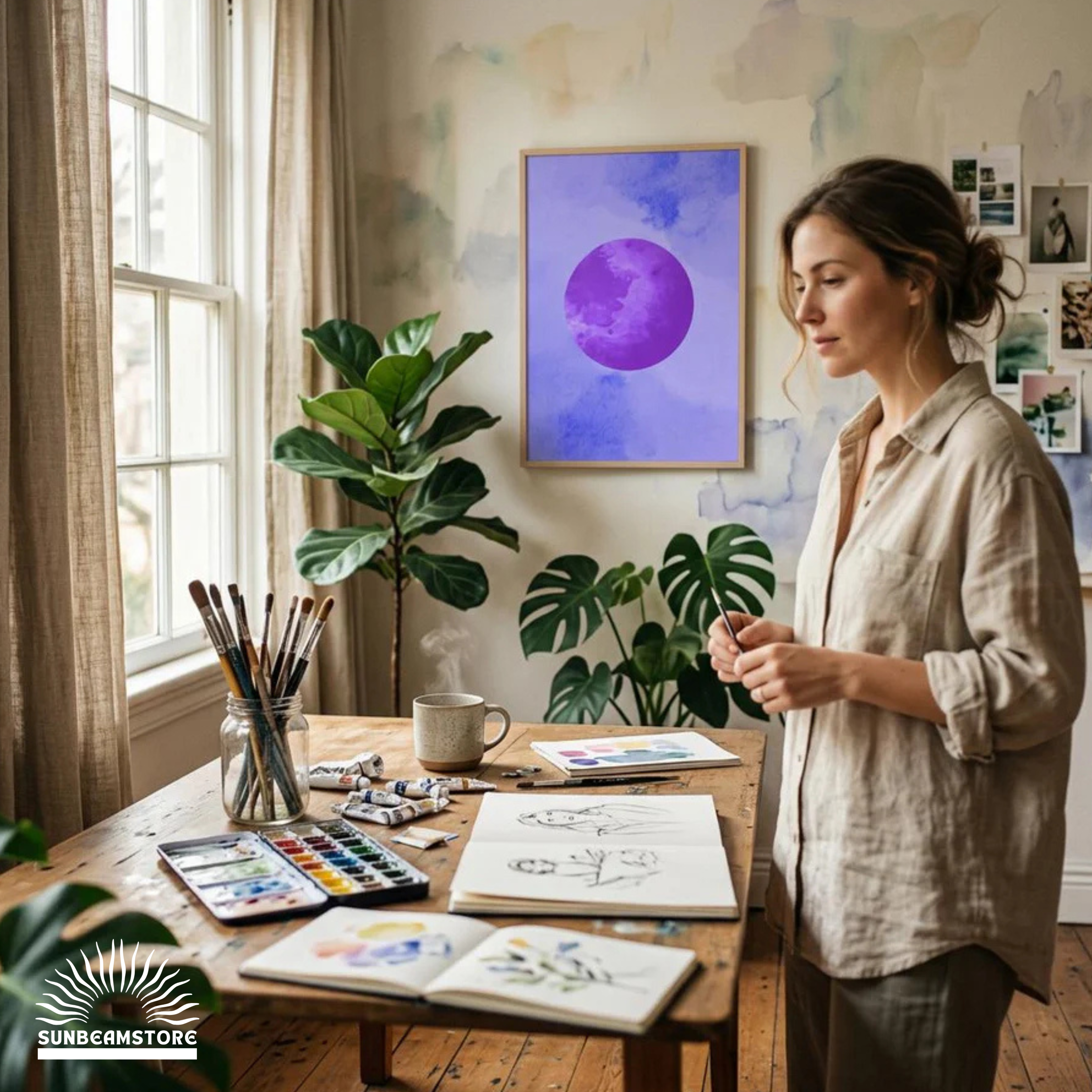 Into the blue (Part 3 von 3)   Premium Wooden Framed Poster With Premium Semi-Glossy Paper 70x100 cm / 28x40″