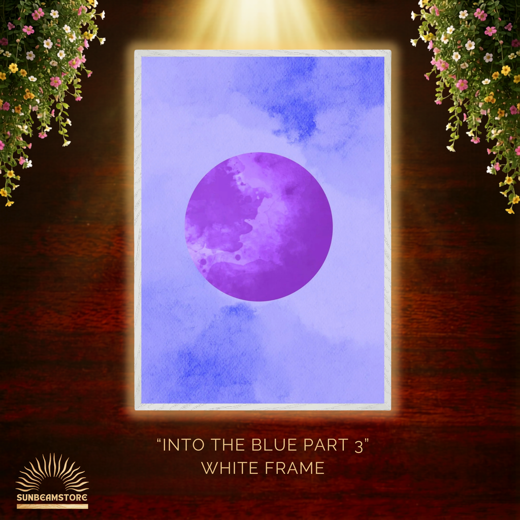 Into the blue (Part 3 von 3)   Premium Wooden Framed Poster With Premium Semi-Glossy Paper 70x100 cm / 28x40″
