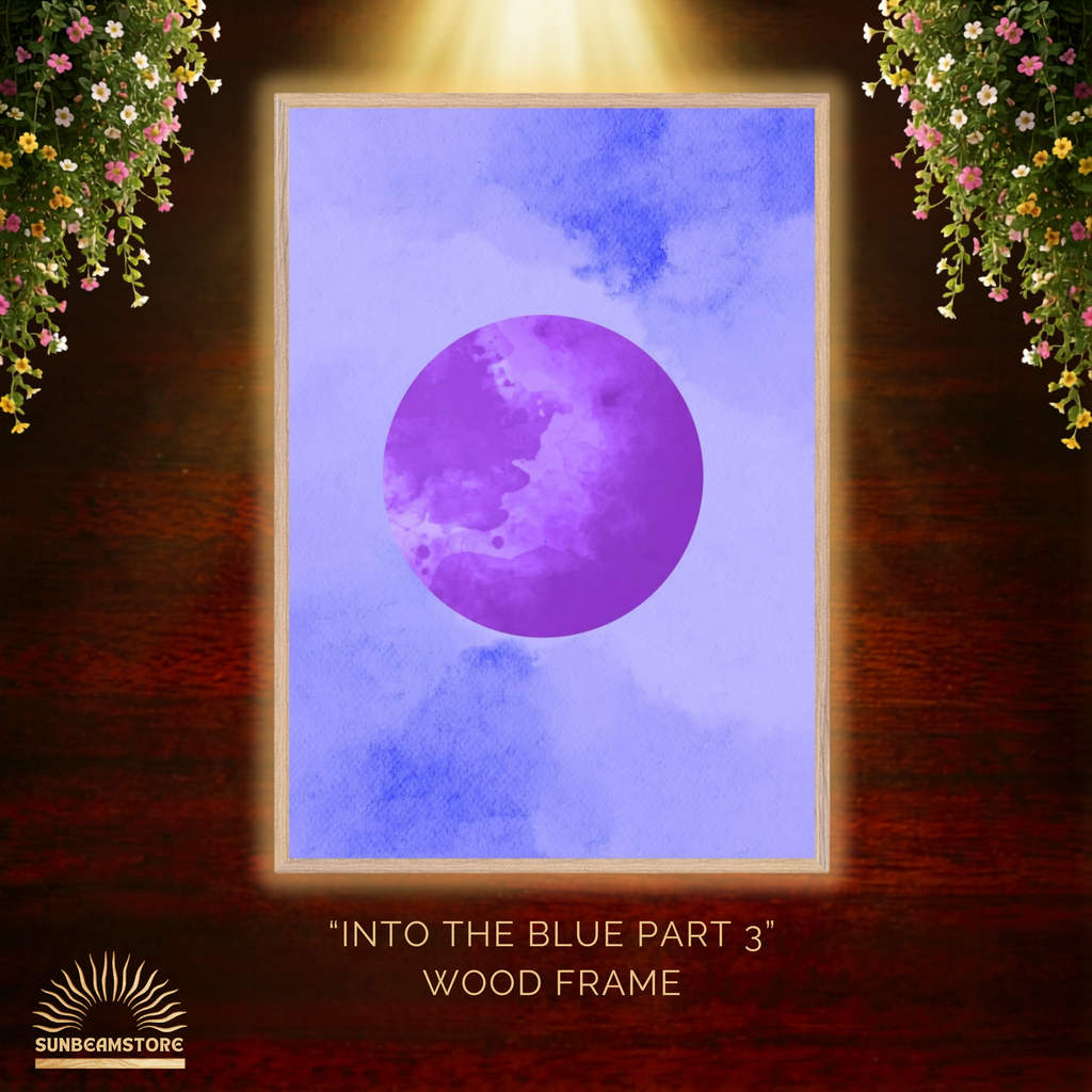 Into the blue (Part 3 von 3)   Premium Wooden Framed Poster With Premium Semi-Glossy Paper 70x100 cm / 28x40″