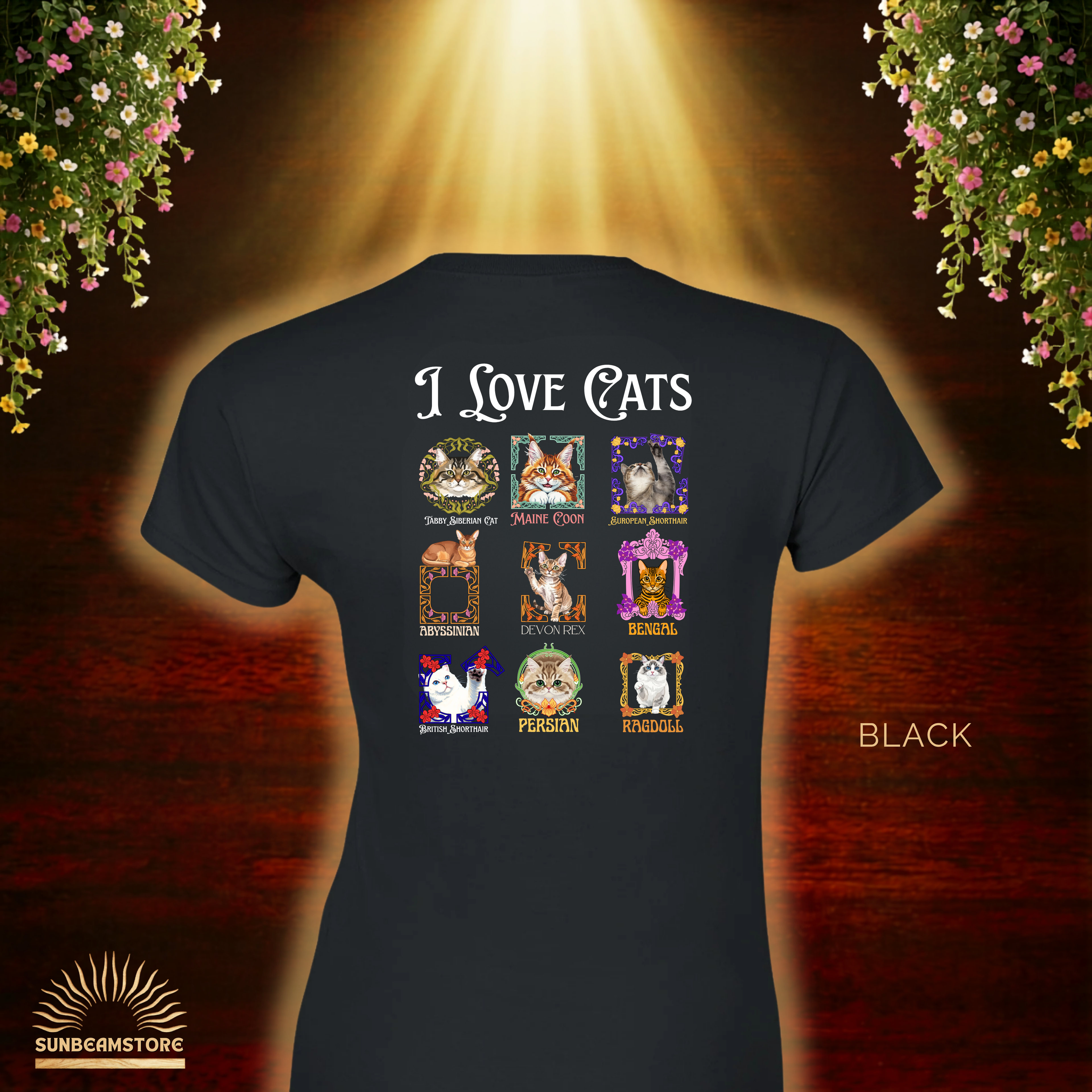 I Love Cats Shirt    Classic Womens Crewneck T-shirt | Gildan® 64000L
