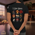 I Love Dogs T-Shirt – Hundeliebe Shirt für Hundefans | Dog Lover Geschenk Unisex Bella Canvas 3001