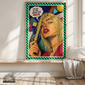 In The Mood For Pasta – Italienisches Pop Art Poster | Lustige Pasta Wandkunst | Retro Comic Küchenbild | The Pasta Series No. 3 | Poster 70x100cm