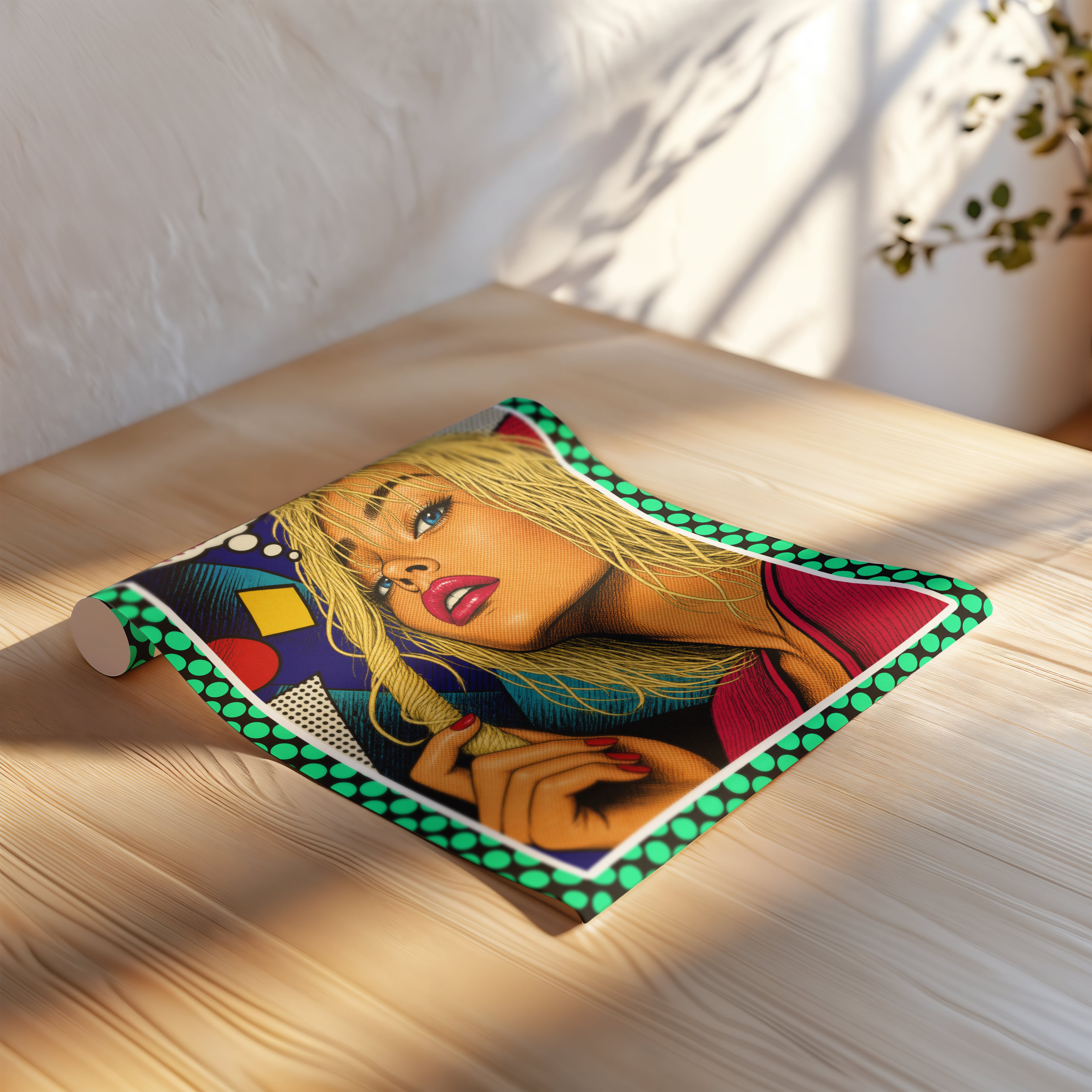 In The Mood For Pasta – Italienisches Pop Art Poster | Lustige Pasta Wandkunst | Retro Comic Küchenbild | The Pasta Series No. 3 | Poster 70x100cm