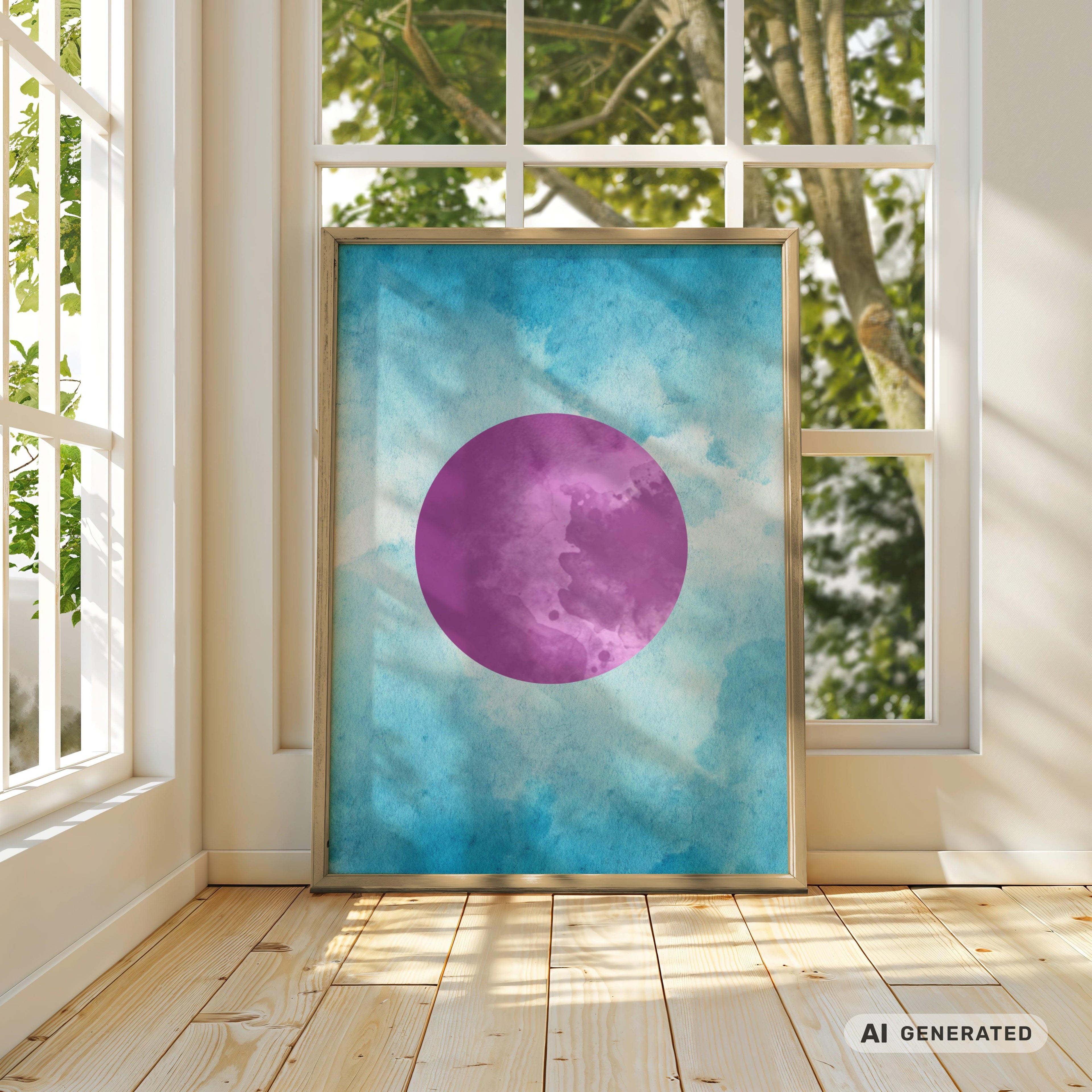 Into the blue (Part 2 von 3) Premium Wooden Framed Poster With Premium Semi-Glossy Paper 70x100 cm / 28x40″ - Sunbeamstore