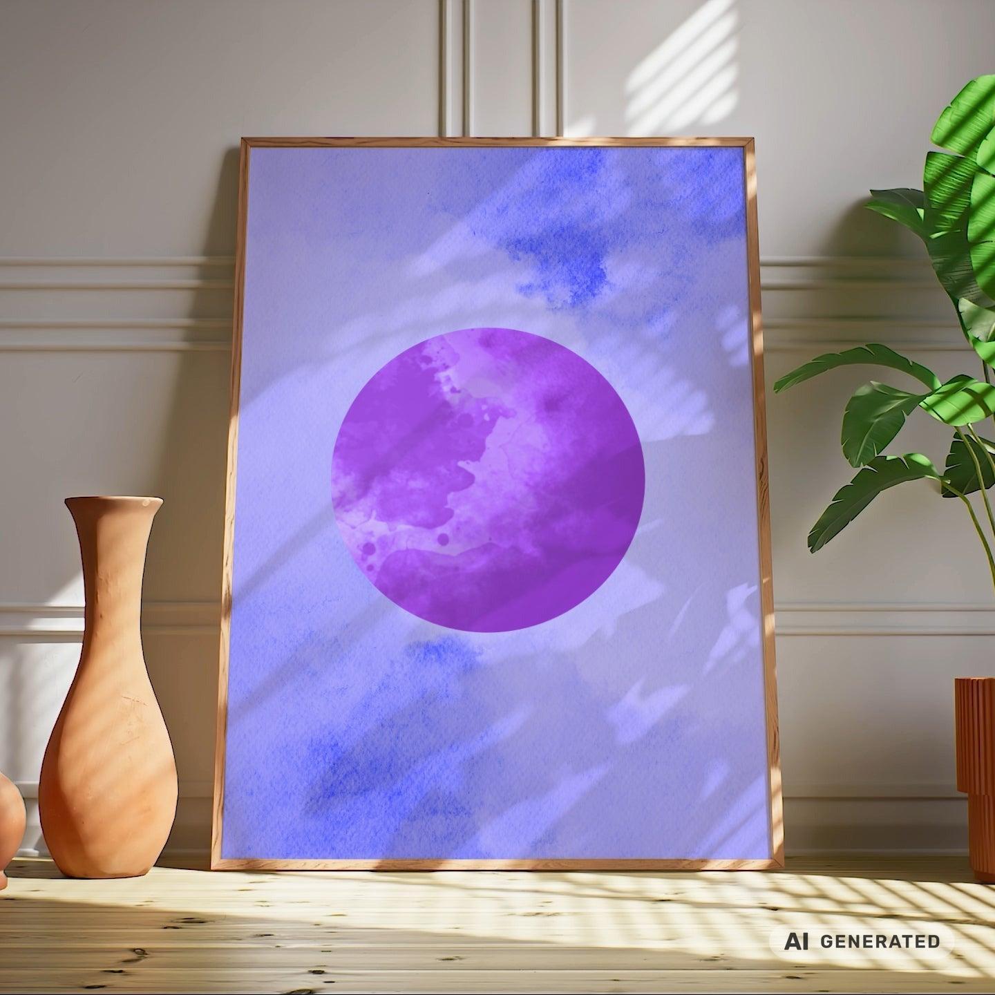 Into the blue (Part 3 von 3) Premium Wooden Framed Poster With Premium Semi-Glossy Paper 70x100 cm / 28x40″ - Sunbeamstore