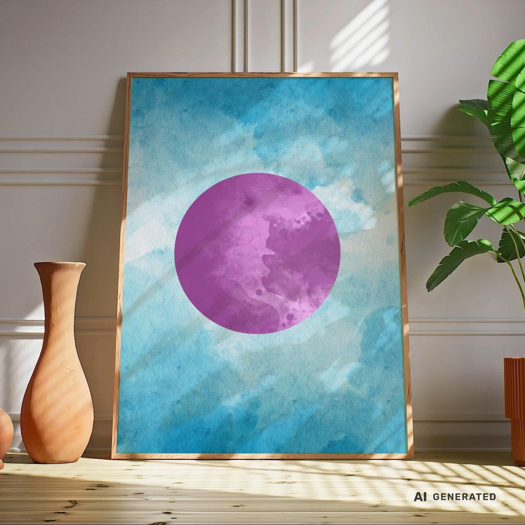 Into the blue (Part 2 von 3) Premium Wooden Framed Poster With Premium Semi-Glossy Paper 70x100 cm / 28x40″ - Sunbeamstore