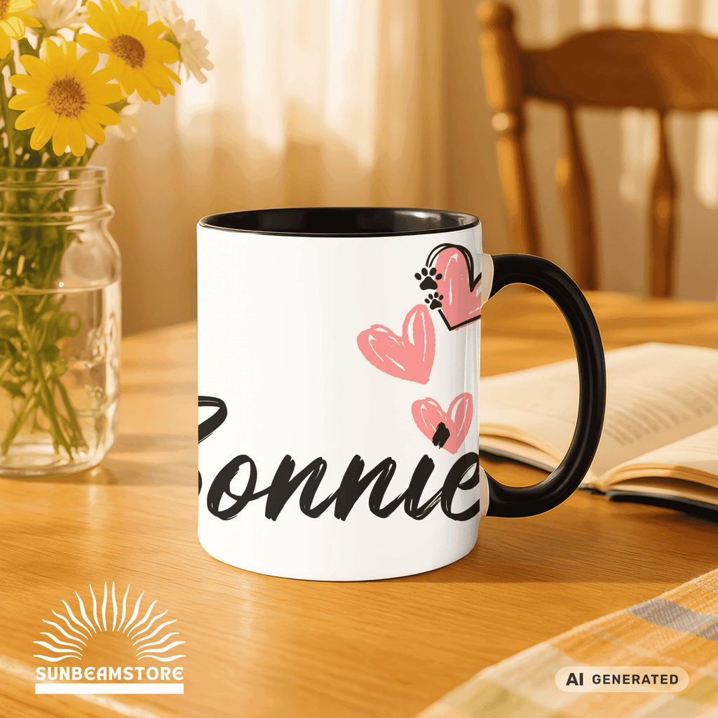 Personalisierte Jack Russell Terrier Tasse 11oz – Aquarell Hundemotiv mit Namen | Geschenk für Jack Russell Terrier Besitzer | Keramiktasse mit Farbwahl - Sunbeamstore