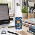 🍵🐱 Katzen Trinkflasche "Kit-Tea Time" | Isolierflasche 500 ml | Geschenk für Katzenliebhaber - Sunbeamstore