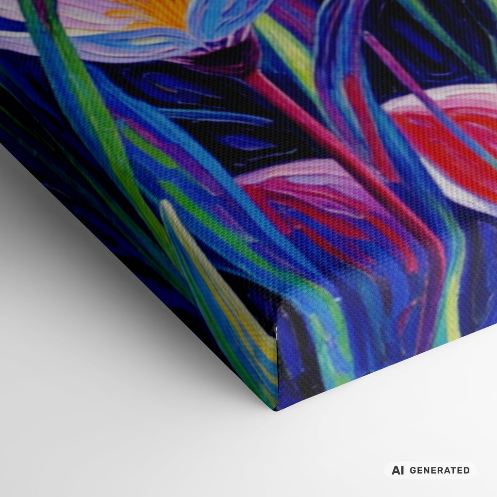 Krokus Frühlingserwachen II – Leinwandbild 100×50 cm | Helles Blumenbild auf Canvas | Moderne Wandkunst - Sunbeamstore