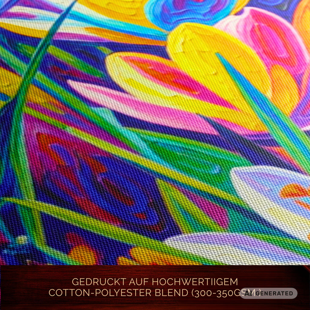 Krokus Frühlingserwachen II – Leinwandbild 100×50 cm | Helles Blumenbild auf Canvas | Moderne Wandkunst - Sunbeamstore
