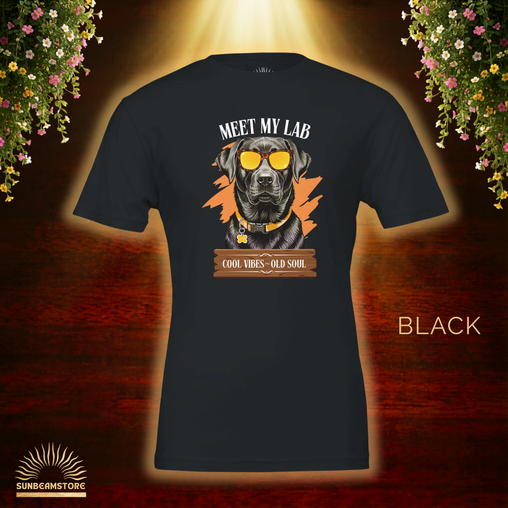 Labrador T-Shirt – Cooles Hundeshirt „Meet My Lab“ | Dog Lover Geschenk  Premium Unisex Crewneck T-shirt | Bella + Canvas 3001
