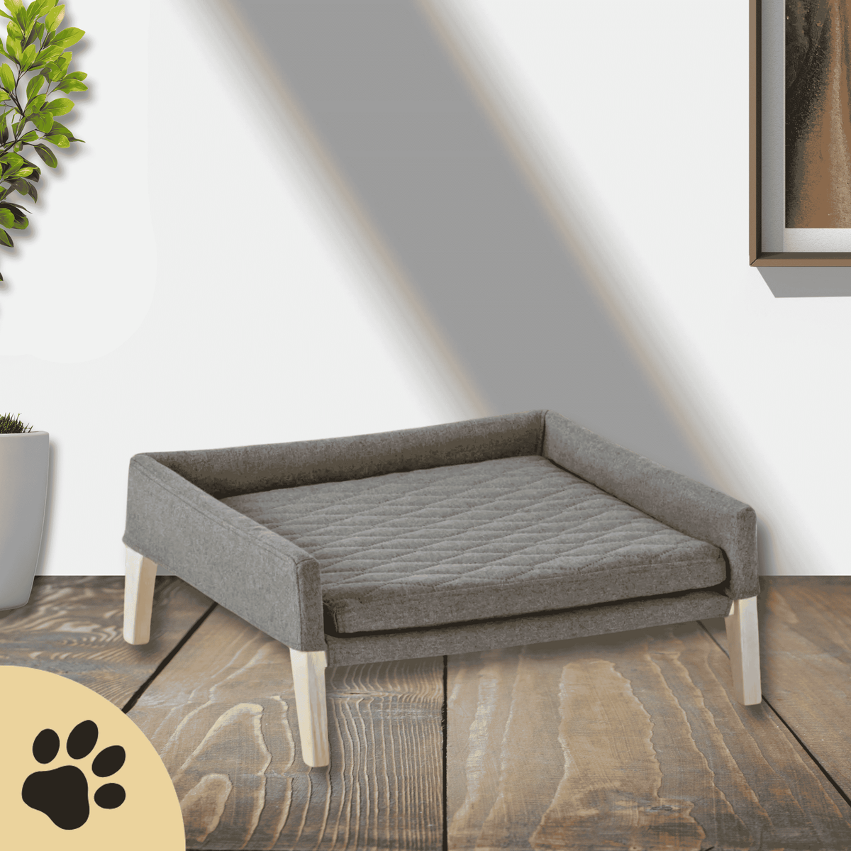 Labbvenn LULU – Designbett für Katzen & kleine Hunde / Anthrazit - Sunbeamstore