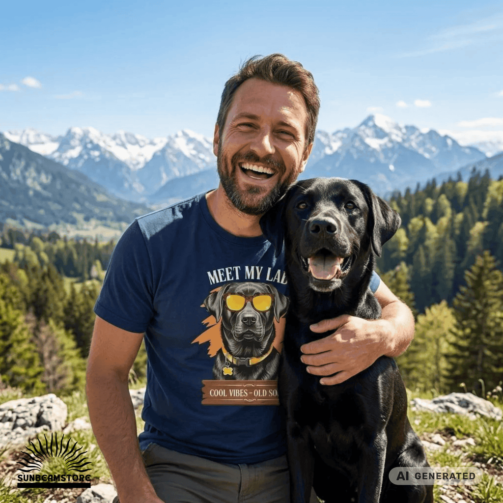 Labrador T-Shirt – Cooles Hundeshirt „Meet My Lab“ | Dog Lover Geschenk Premium Unisex Crewneck T-shirt | Bella + Canvas 3001 - Sunbeamstore
