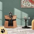 Erif – handgeflochtenes Katzenhaus mit zwei Lieblingsplätzen - Sunbeamstore