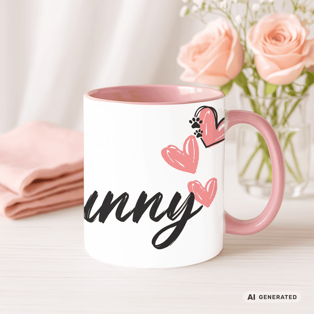 Personalisierte Labrador Retriever Tasse 11oz – Aquarell Hundemotiv mit Namen | Geschenk für Labrador Retriever Besitzer | Keramiktasse mit Farbwahl - Sunbeamstore